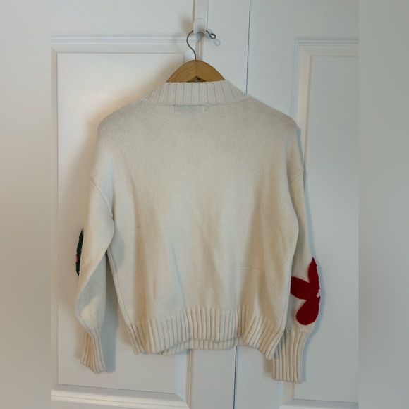 Petal & Pup Raelynn Embroidered Flower Sweater cream bohemian cottage - Picture 4 of 8